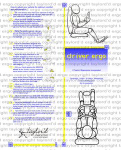 demonstration version of our driver ergonomics poster available to licence